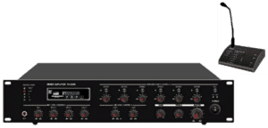 6-Zone Mixer Amplifier with Paging Console