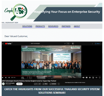 Discover the Highlights from Our Thailand Security System Solutions Seminar – Watch Now on YouTube!