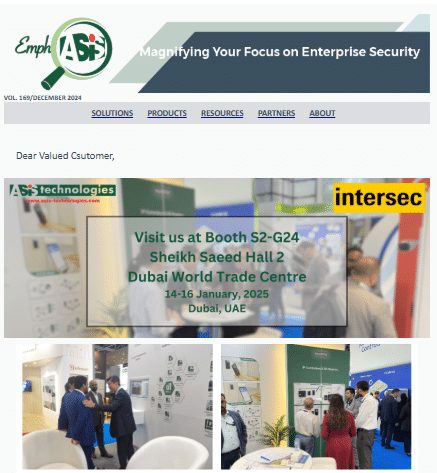 Visit ASIS Technologies at Intersec Dubai 2025