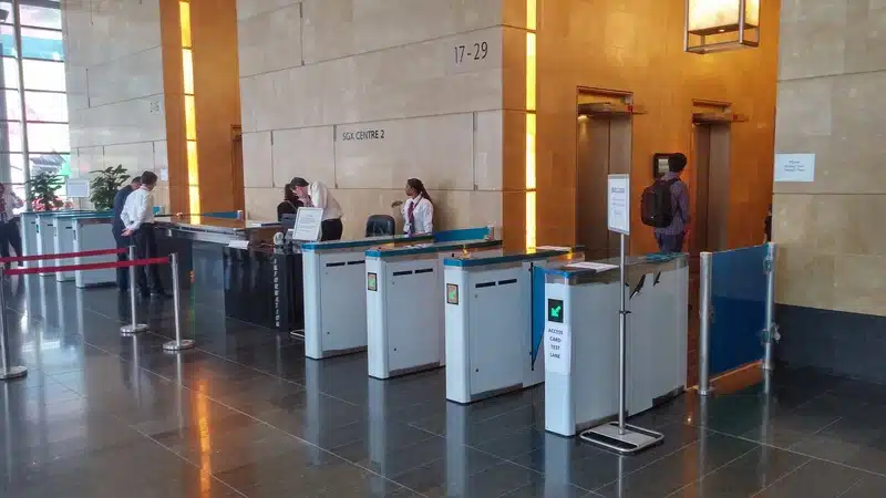 Access control system at SGX Centre 2 Singapore